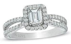 Sterling Silver Semi Mount Ring Setting Round RD Center主石mm - Syzjewelry