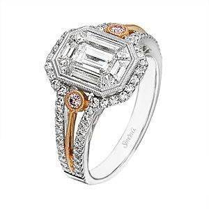 Sterling Silver Semi Mount Ring Setting Round RD Center主石mm - Syzjewelry