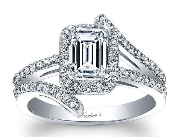 Sterling Silver Semi Mount Ring Setting Round RD Center主石mm - Syzjewelry