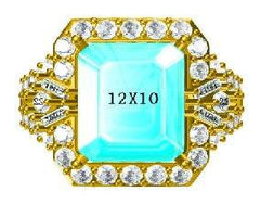 Sterling Silver Semi Mount Ring Setting Round RD Center主石mm - Syzjewelry