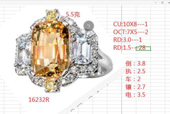 Sterling Silver Semi Mount Ring Setting Cushion CU 10X8mm - Syzjewelry