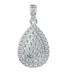 Sterling Silver Semi Mount Pendant Setting Round RD 2x2mm - Syzjewelry