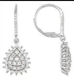 Sterling Silver Semi Mount Earrings Setting Round RD 1.75mm - Syzjewelry