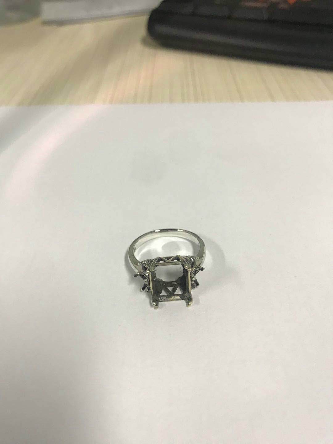 Sterling Silver Semi Mount Ring Setting Round RD Center主石mm - Syzjewelry