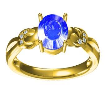 Sterling Silver Semi Mount Ring Setting Oval OV 9x7mm - Syzjewelry