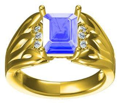 Sterling Silver Semi Mount Ring Setting Cushion CU 9x7mm - Syzjewelry