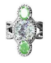 Sterling Silver Semi Mount Ring Setting Round RD 12x2mm - Syzjewelry