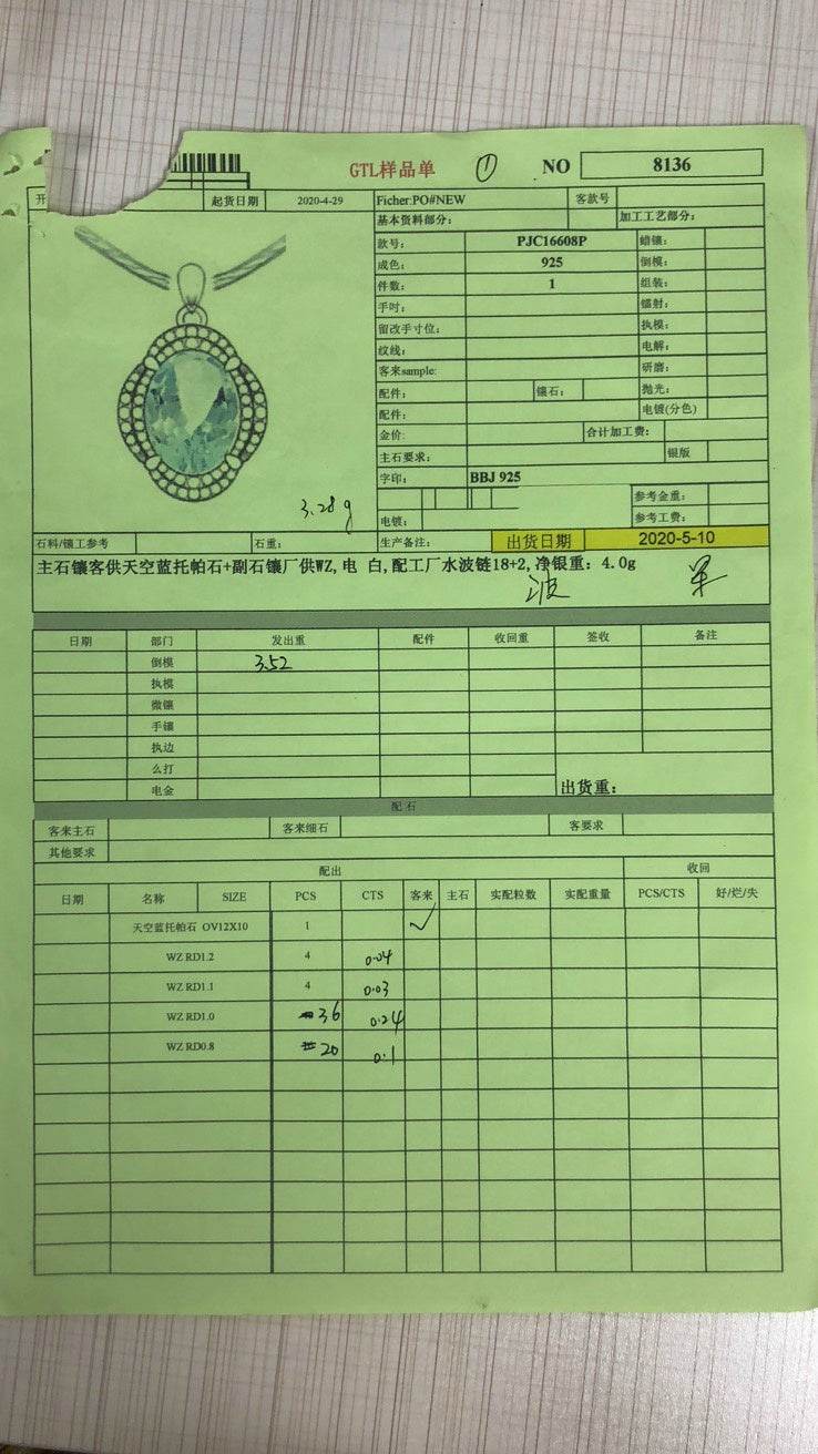 Sterling Silver Semi Mount Pendant Setting Oval OV 12X10mm - Syzjewelry