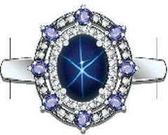 Sterling Silver Semi Mount Ring Setting Oval OV 8X6mm - Syzjewelry