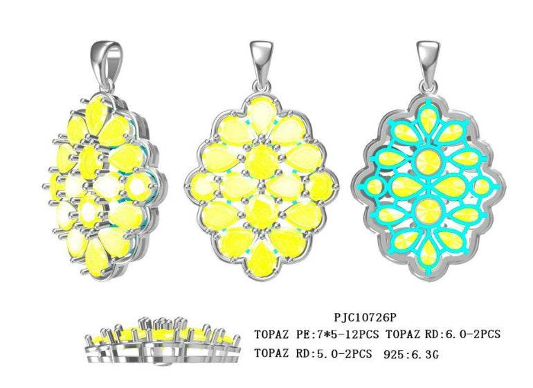 Sterling Silver Semi Mount Pendant Setting Oval OV 7X5mm - Syzjewelry