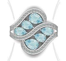 Sterling Silver Semi Mount Ring Setting Pear PE 7X5mm - Syzjewelry