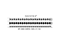 Sterling Silver Semi Mount Bracelet Setting Heart HT 9X9mm - Syzjewelry