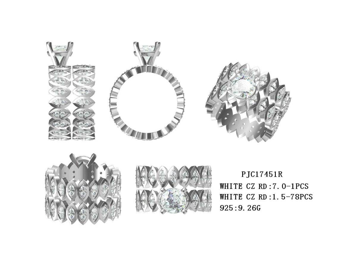 Sterling Silver Semi Mount Ring Setting Round RD 7x7mm - Syzjewelry