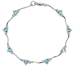 Sterling Silver Semi Mount Bracelet Setting Heart HT 5X5mm - Syzjewelry