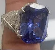 Sterling Silver Semi Mount Ring Setting Oval OV 18X13mm - Syzjewelry