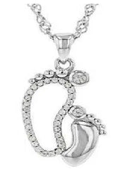 Sterling Silver Semi Mount Pendant Setting Round RD 2x2mm - Syzjewelry