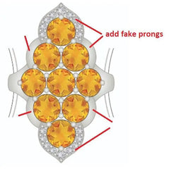 Sterling Silver Semi Mount Ring Setting Round RD 6x6mm - Syzjewelry