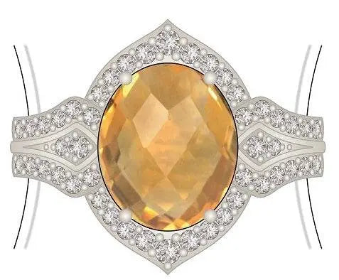 Sterling Silver Semi Mount Ring Setting Oval OV 10X8mm - Syzjewelry