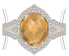 Sterling Silver Semi Mount Ring Setting Oval OV 10X8mm - Syzjewelry