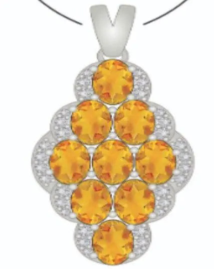 Sterling Silver Semi Mount Pendant Setting Round RD 6x6mm - Syzjewelry