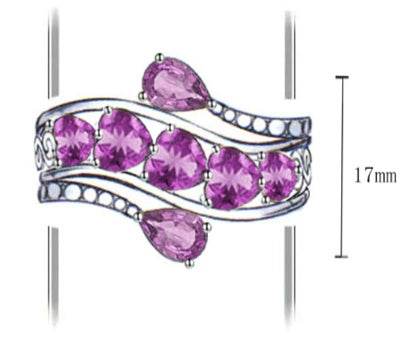 Sterling Silver Semi Mount Ring Setting Pear PE 6X4mm Heart HT 5x5 4x4 Bypass Swirl - Syzjewelry