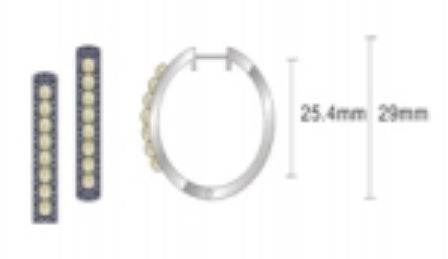 Sterling Silver Semi Mount Earrings Setting Round RD 1.5mm - Syzjewelry