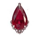 Sterling Silver Semi Mount Ring Setting Pear PE 18X13mm Art Nouveau Cocktail - Syzjewelry