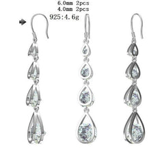 Sterling Silver Semi Mount Earrings Setting Round RD 5x5mm - Syzjewelry