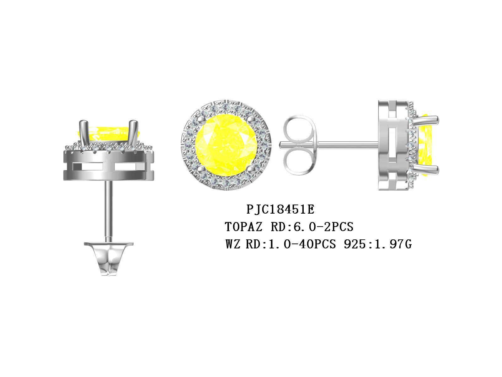 Sterling Silver Semi Mount Earrings Setting Round RD 6x6mm - Syzjewelry