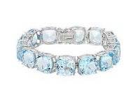 Sterling Silver Semi Mount Bracelet Setting Cushion CU 12X12mm - Syzjewelry