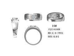 Sterling Silver Enternity Band Ring Engagement Wedding - Syzjewelry