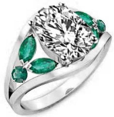 Sterling Silver Semi Mount Ring Setting Oval OV 9X7mm - Syzjewelry