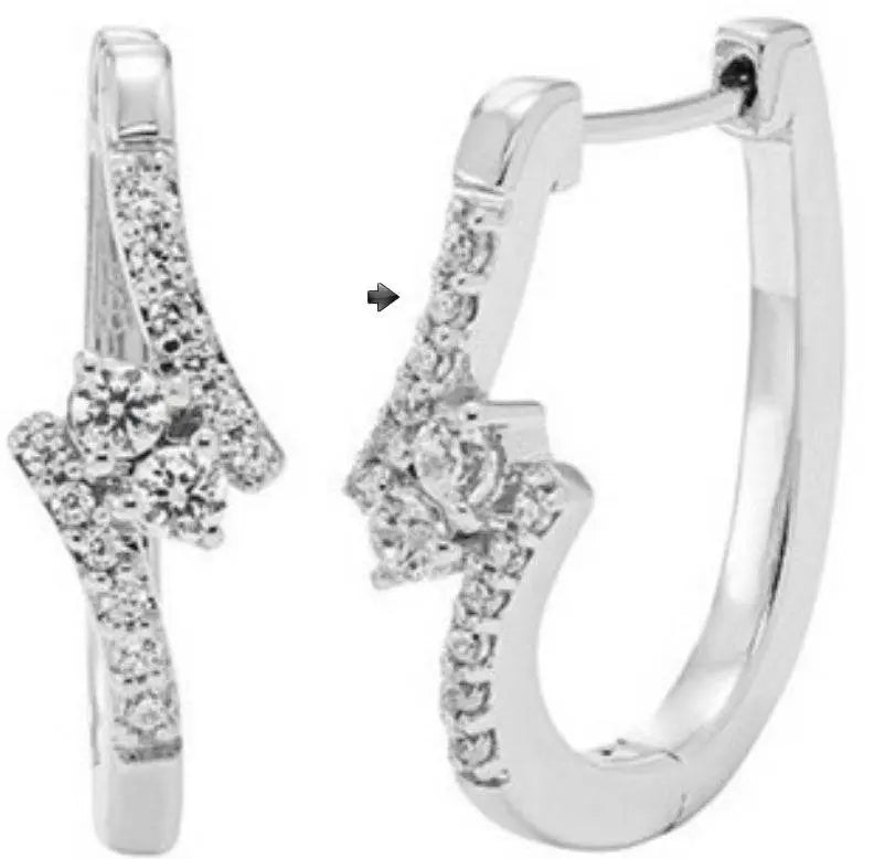 Sterling Silver Semi Mount Earrings Setting Round RD 1.3mm - Syzjewelry