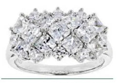 Sterling Silver Semi Mount Ring Setting Princess SQ 4X4mm - Syzjewelry