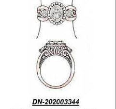 Sterling Silver Semi Mount Ring Setting Oval OV 9X7mm - Syzjewelry