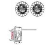 Sterling Silver Semi Mount Earrings Setting Round RD 6x6mm - Syzjewelry