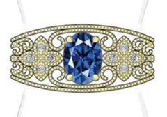 Sterling Silver Semi Mount Ring Setting Oval OV 7X5mm - Syzjewelry