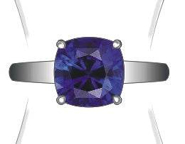 Sterling Silver Semi Mount Ring Setting Cushion CU 10X10mm - Syzjewelry