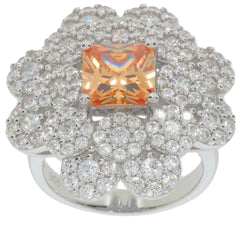 Sterling Silver Semi Mount Ring Setting Emerald OCT 8X8mm - Syzjewelry