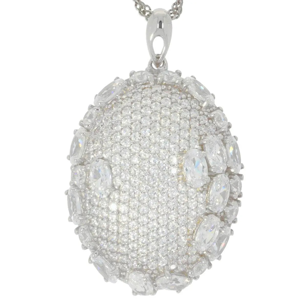 Sterling Silver Semi Mount Pendant Setting Oval OV 5X3mm - Syzjewelry