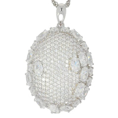 Sterling Silver Semi Mount Pendant Setting Oval OV 5X3mm - Syzjewelry