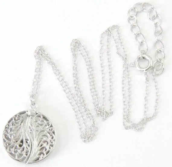 Sterling Silver Semi Mount Pendant Setting Round RD 1.25mm - Syzjewelry