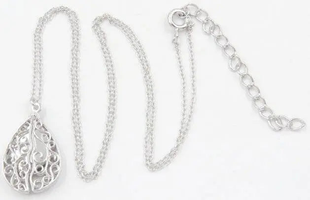 Sterling Silver Semi Mount Pendant Setting Round RD 1.25mm - Syzjewelry