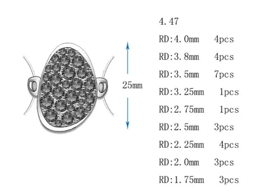 Sterling Silver Semi Mount Ring Setting Round RD 4x4mm - Syzjewelry