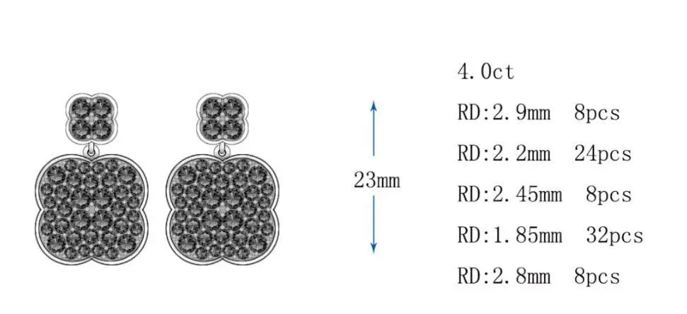 Sterling Silver Semi Mount Earrings Setting Round RD 2.9mm - Syzjewelry