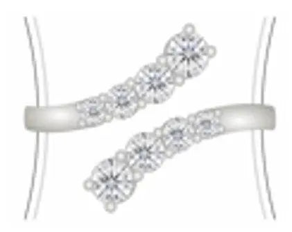 Sterling Silver Semi Mount Ring Setting Round RD 4x4mm - Syzjewelry