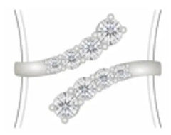 Sterling Silver Semi Mount Ring Setting Round RD 4x4mm - Syzjewelry