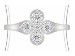 Sterling Silver Semi Mount Ring Setting Round RD 4x4mm - Syzjewelry