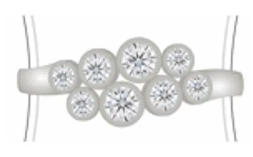 Sterling Silver Semi Mount Ring Setting Round RD 3.5mm - Syzjewelry