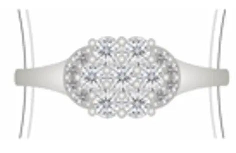 Sterling Silver Semi Mount Ring Setting Round RD 3x3mm - Syzjewelry